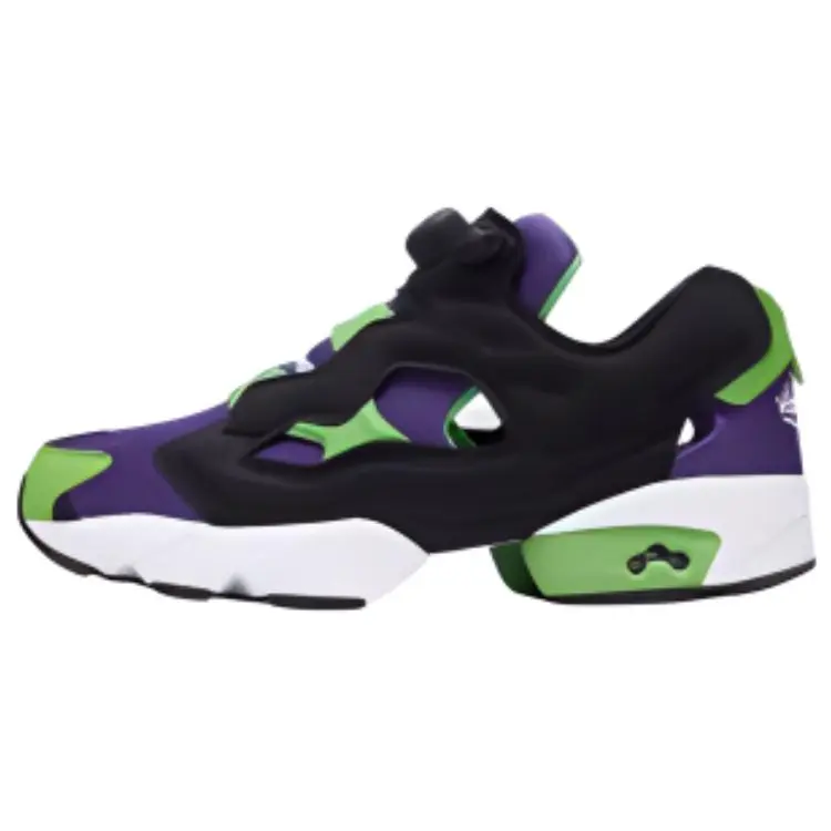 

Кроссовки Instapump Fury Running Shoes Unisex Low-top Black/green/purple Reebok