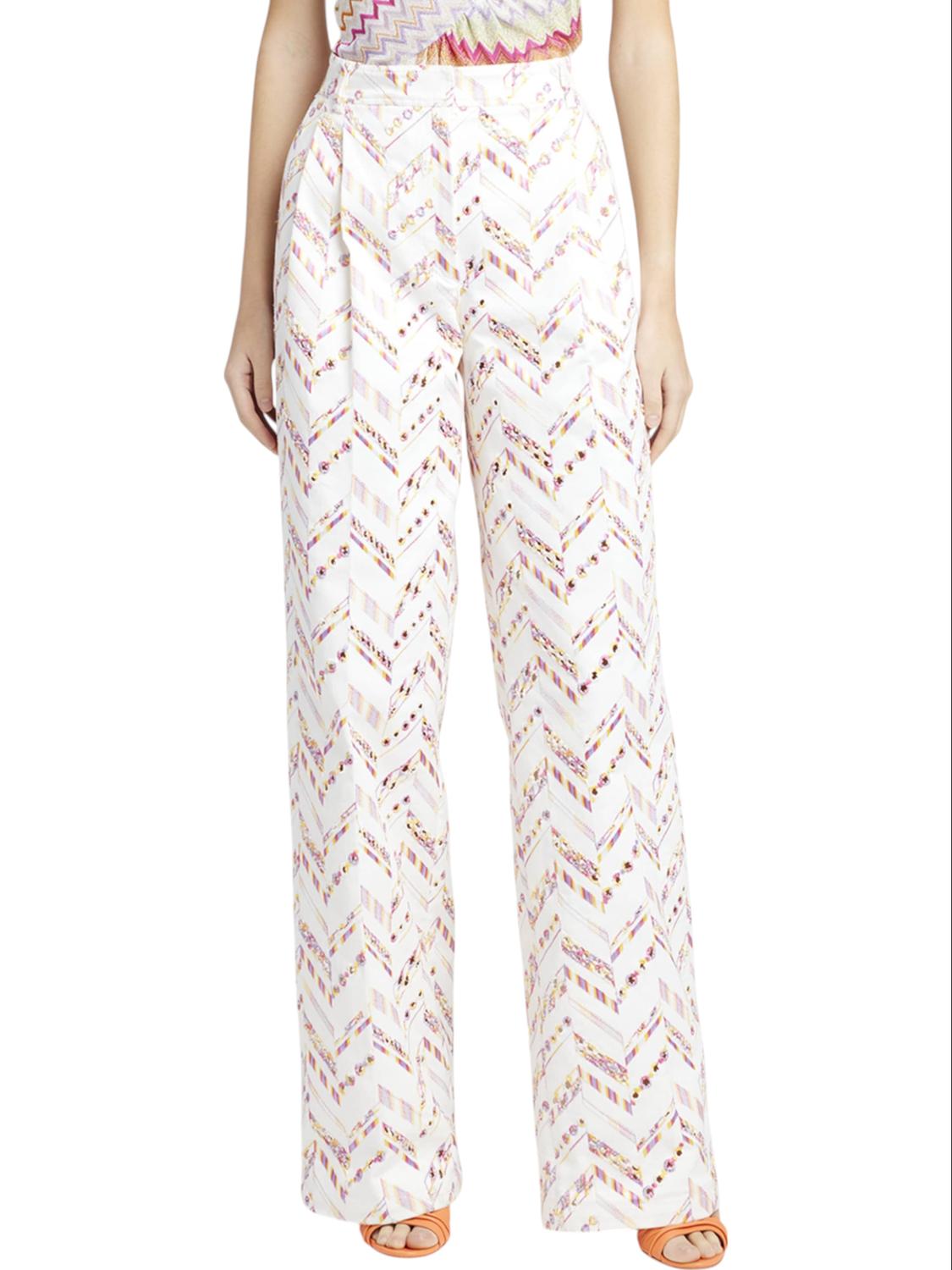 

Брюки с вышивкой в ​​виде люверсов, разноцветные Missoni, мультиколор