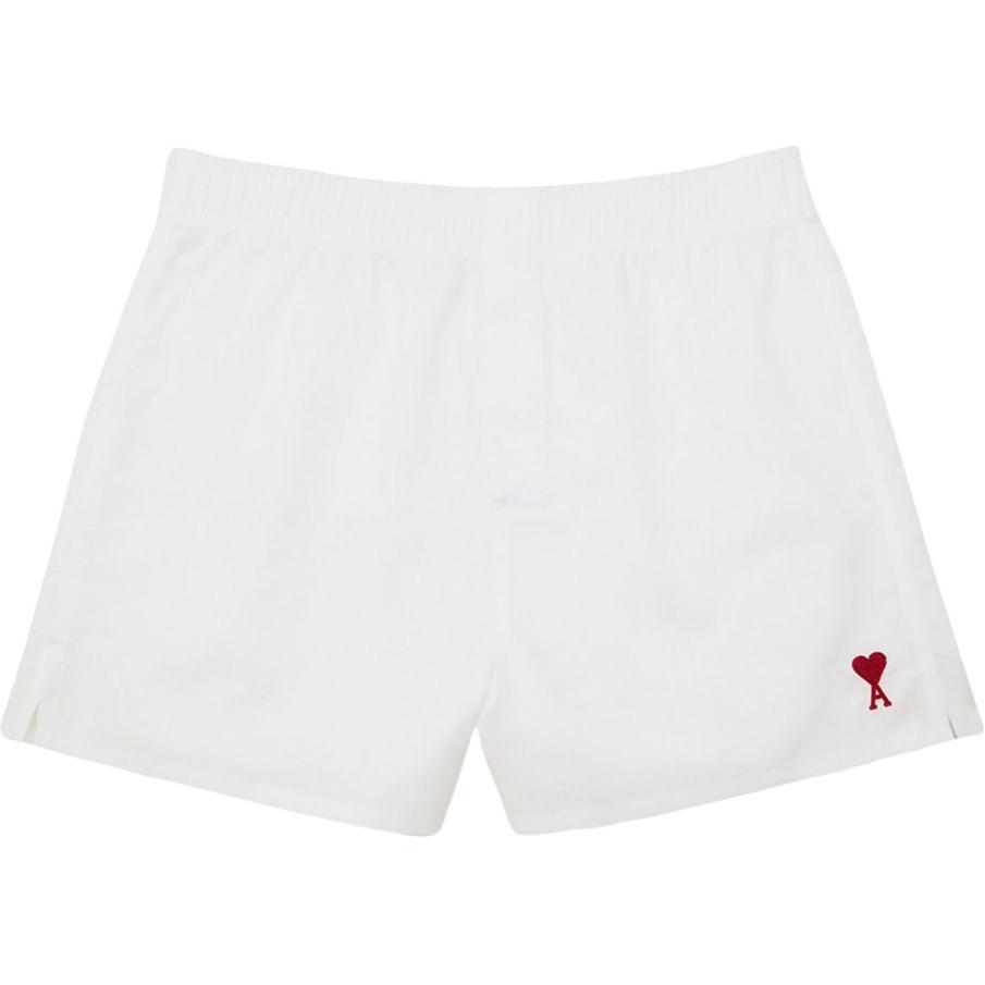 

Шорты Ami Paris Ami De Coeur с вышитым логотипом AMIPARIS, белый