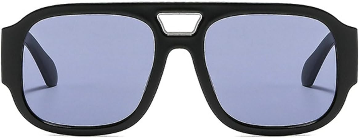 

Ретро квадратные солнцезащитные очки для женщин, модный дизайн, градиентные линзы, защита от УФ-излучения UV400, мужские солнцезащитные очки в стиле панк 86268 Melrose, Black Blue