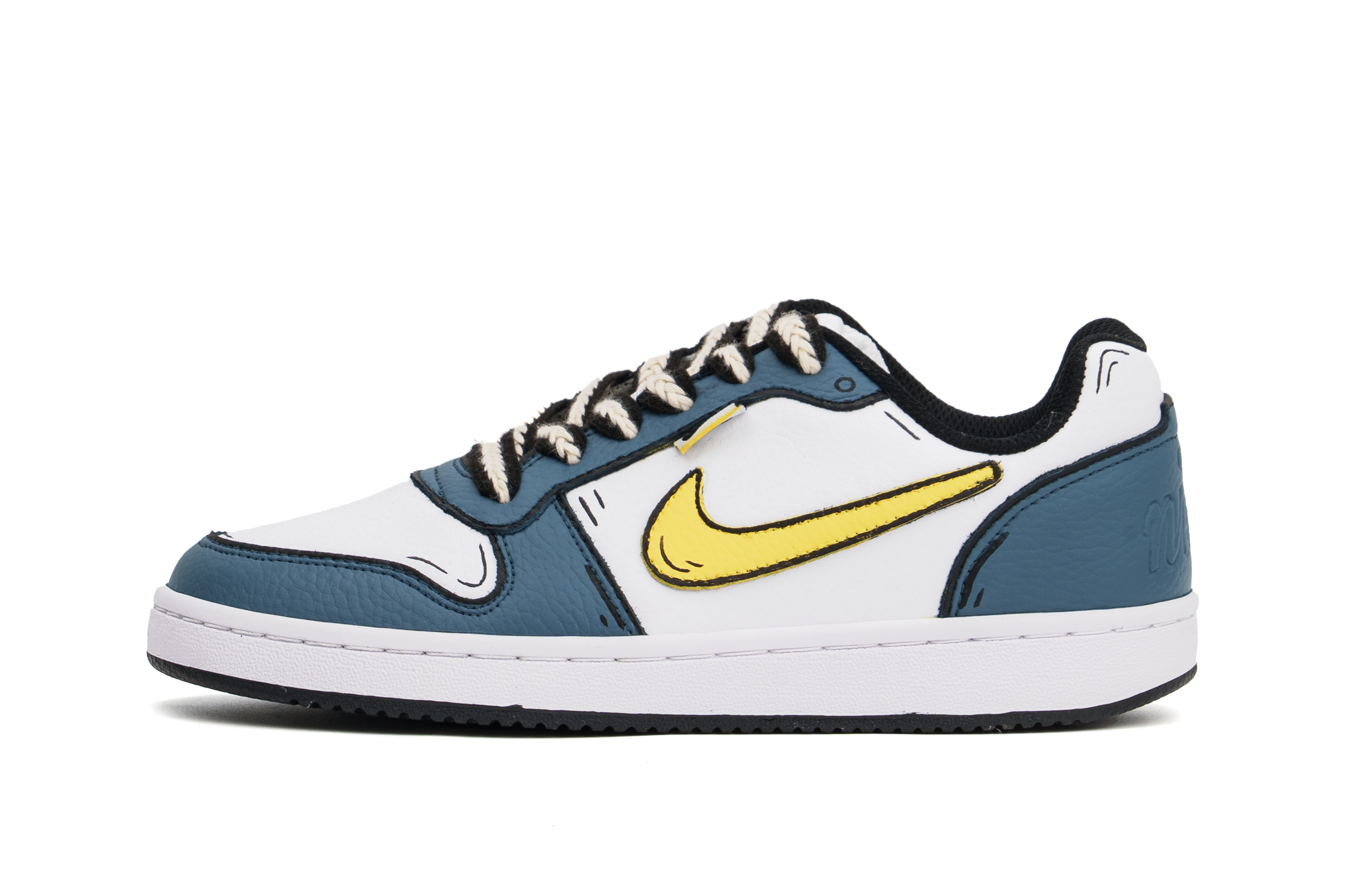 

Nike Низкие износостойкие кроссовки для скейтбординга EBERNON, мужские, черно-синие