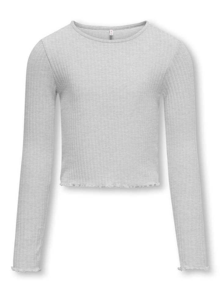 

Лонгслив KIDS ONLY Langarmshirt KOGNELLA L/S O-NECK TOP, цвет light grey melange