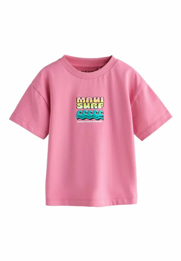 Футболка с коротким рукавом и принтом на спине Next, Pink Surfboard