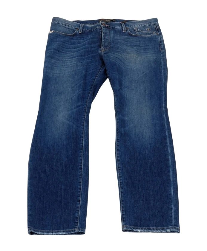 

Узкие джинсы средней степени потертости Jeckerson, синий