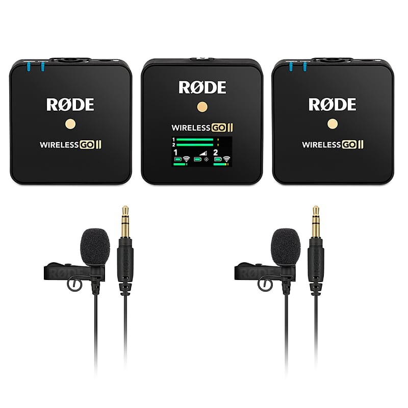 

Беспроводная микрофонная система RODE WIGO II, (2) Lav Go, Cloth
