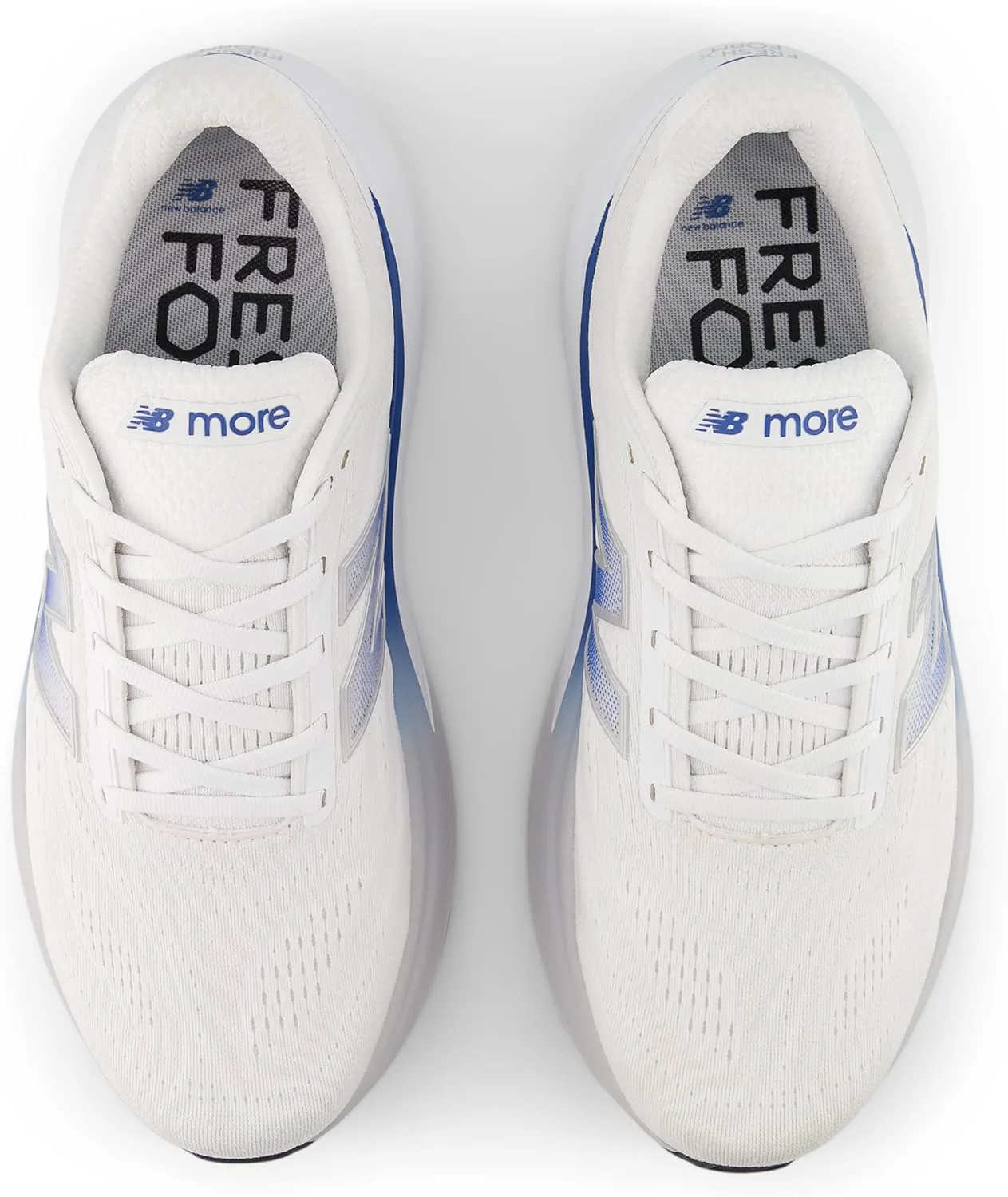 Мужские кроссовки для бега New Balance Fresh Foam X More V6, белый/синий — фото 4