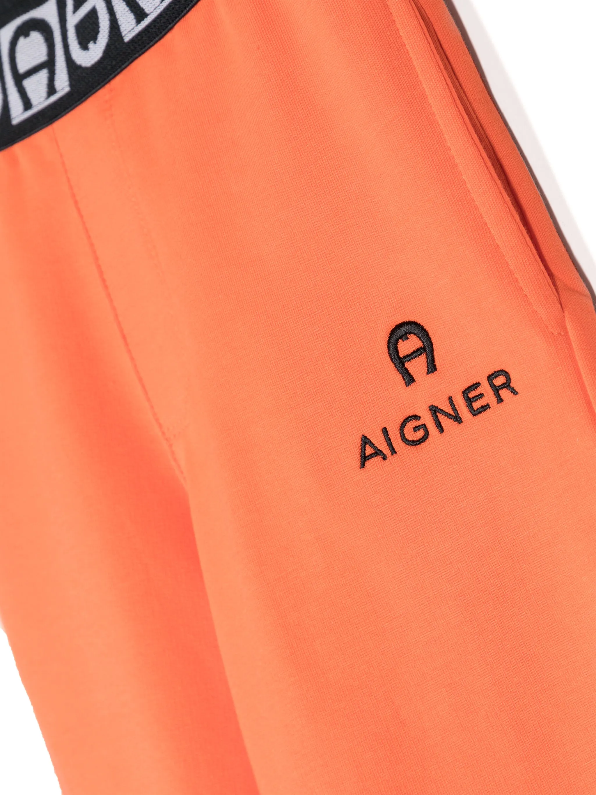 Шорты-бермуды с логотипом Aigner Kids, оранжевый — фото 3