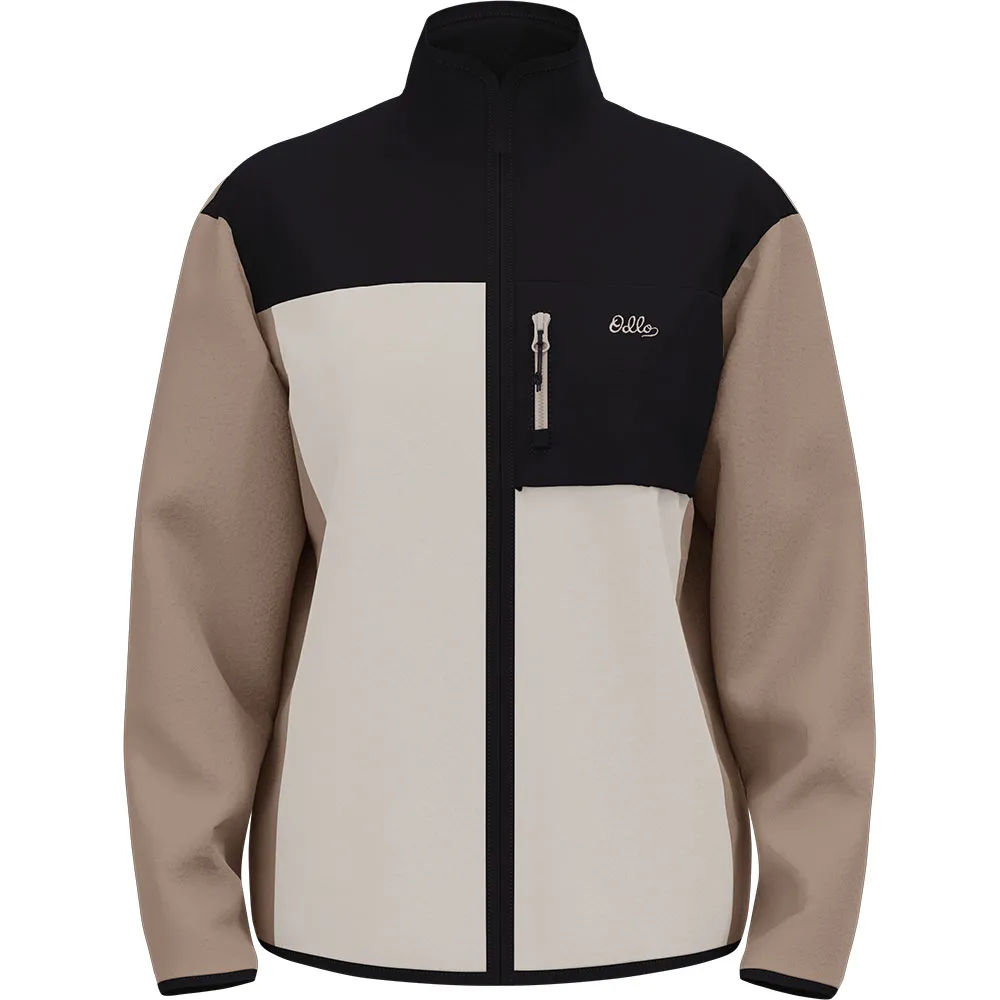 

Флис Odlo Essential High Pile half zip, бежевый/черный