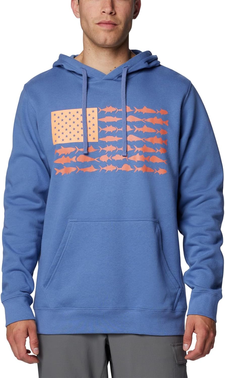 

Колумбия мужская толстовка с капюшоном Pfg Fish Flag II Columbia, Bluebell/Faded Peach Usa