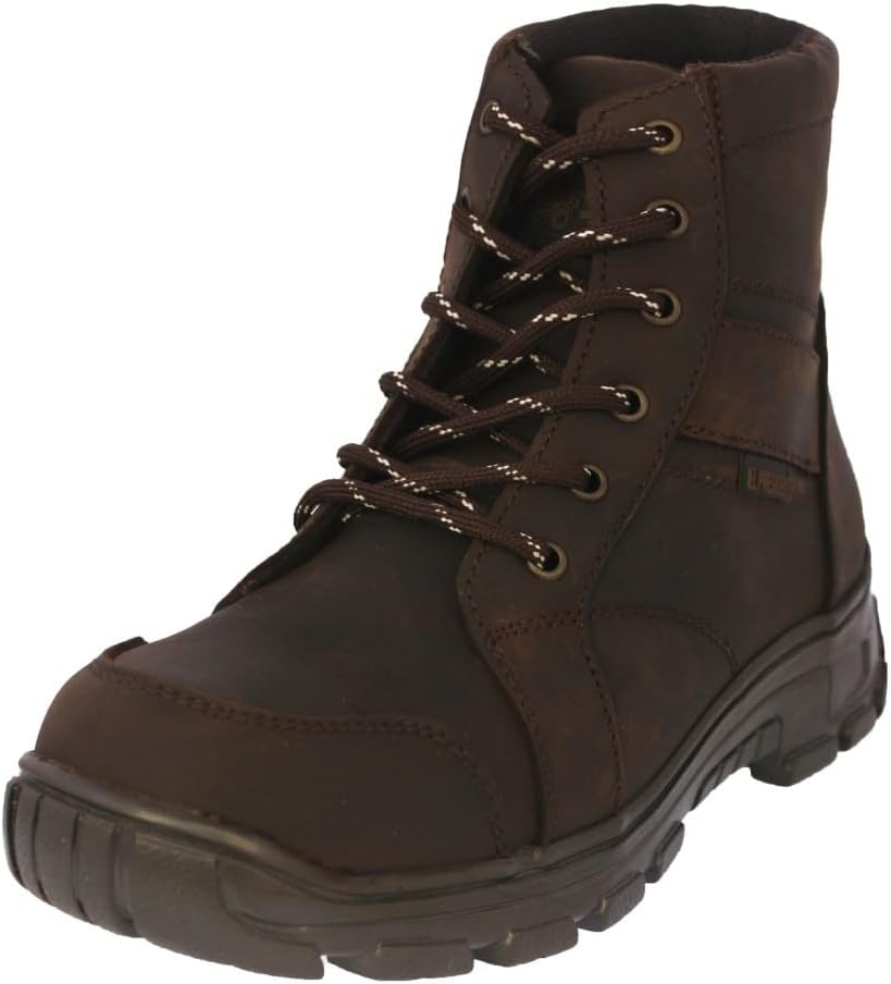 

Мужские коричневые тактические ботинки Texas Legacy на шнуровке, кожаные, с мягким носком для улицы