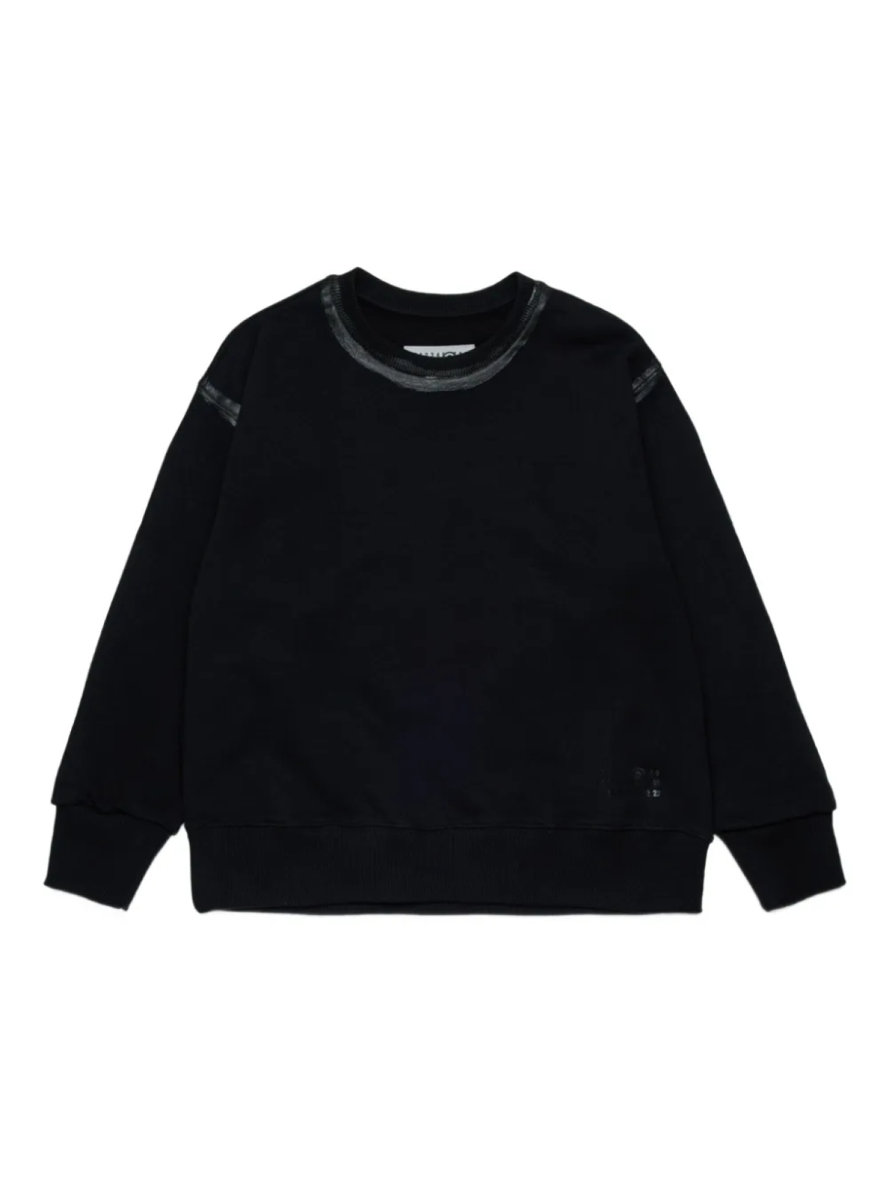 

MM6 Maison Margiela Kids хлопковая толстовка, черный