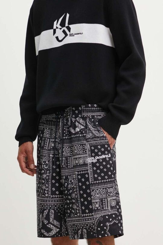 

Хлопковые шорты Karl Lagerfeld Jeans, черный