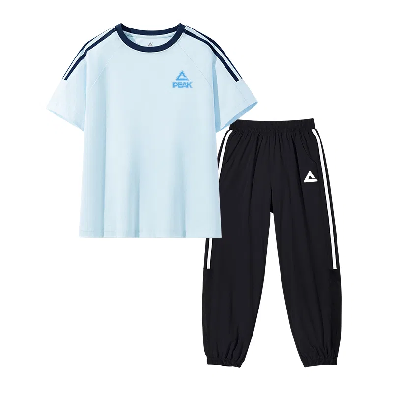 Детский спортивный костюм с круглым вырезом PEAK Clear Blue