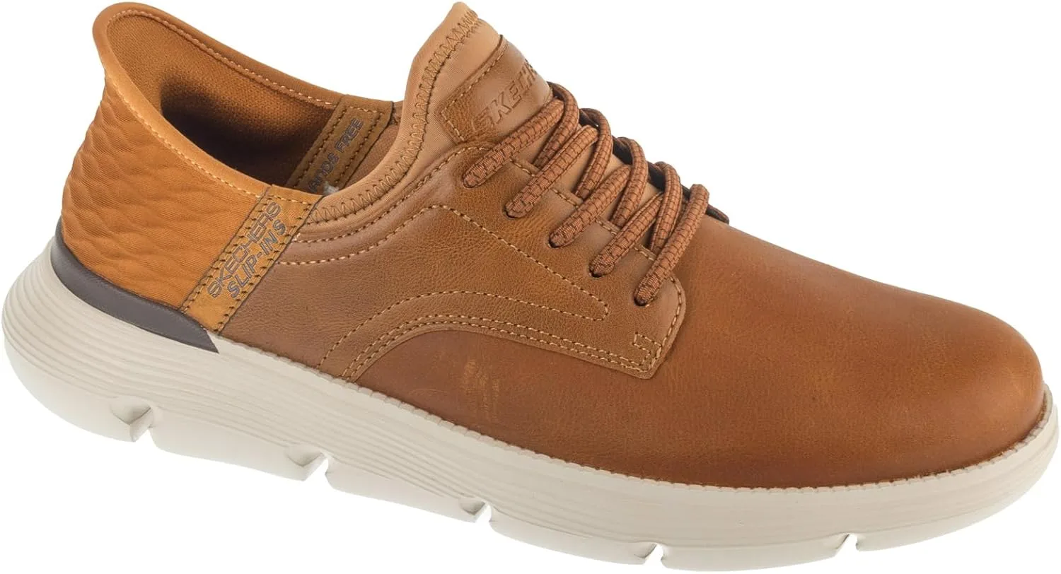 Мужские повседневные лоферы Skechers Garza Gervin, бежевый