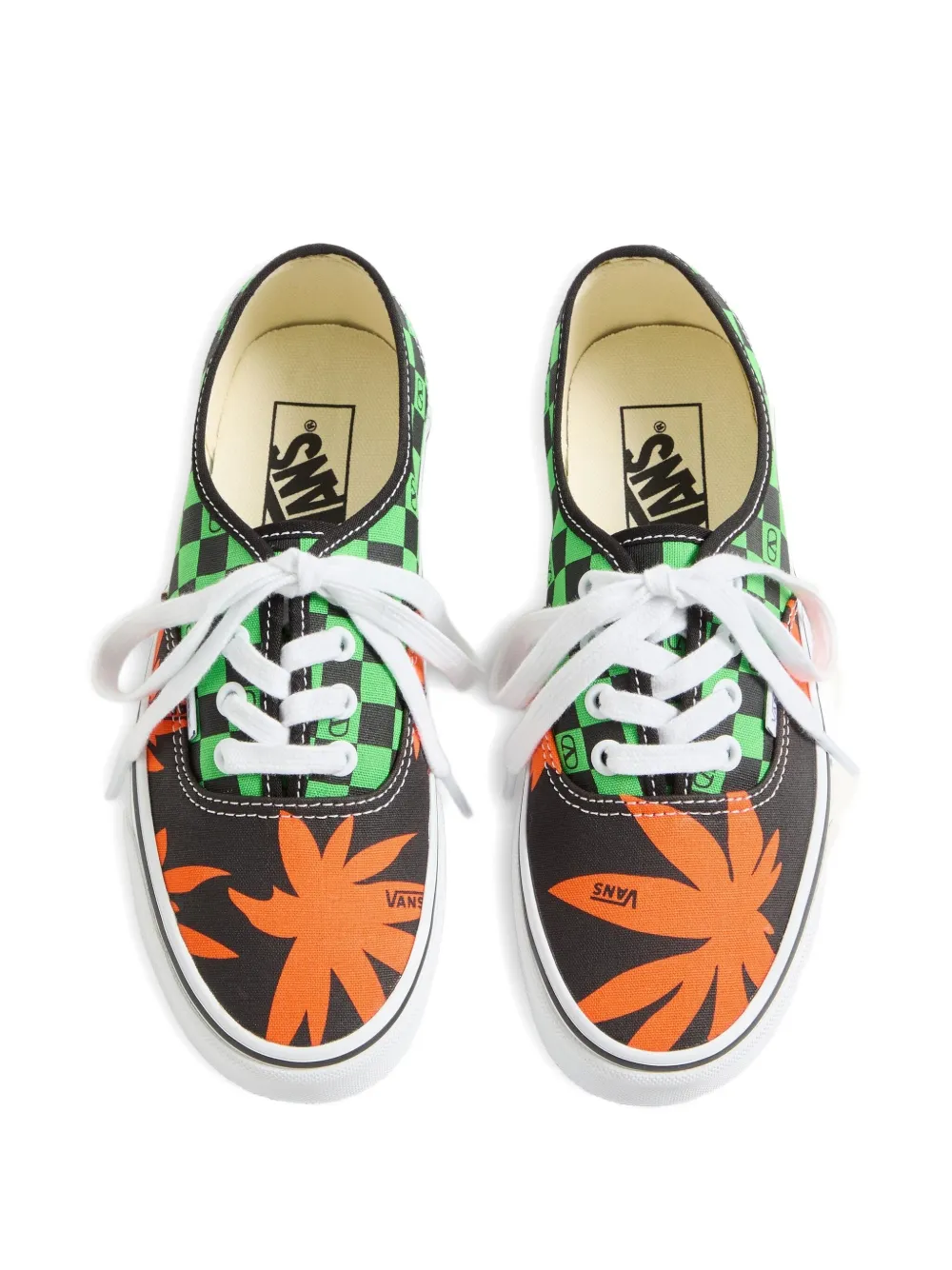 Кеды в клетку из коллаборации с Vans VALENTINO GARAVANI, зеленый — фото 4