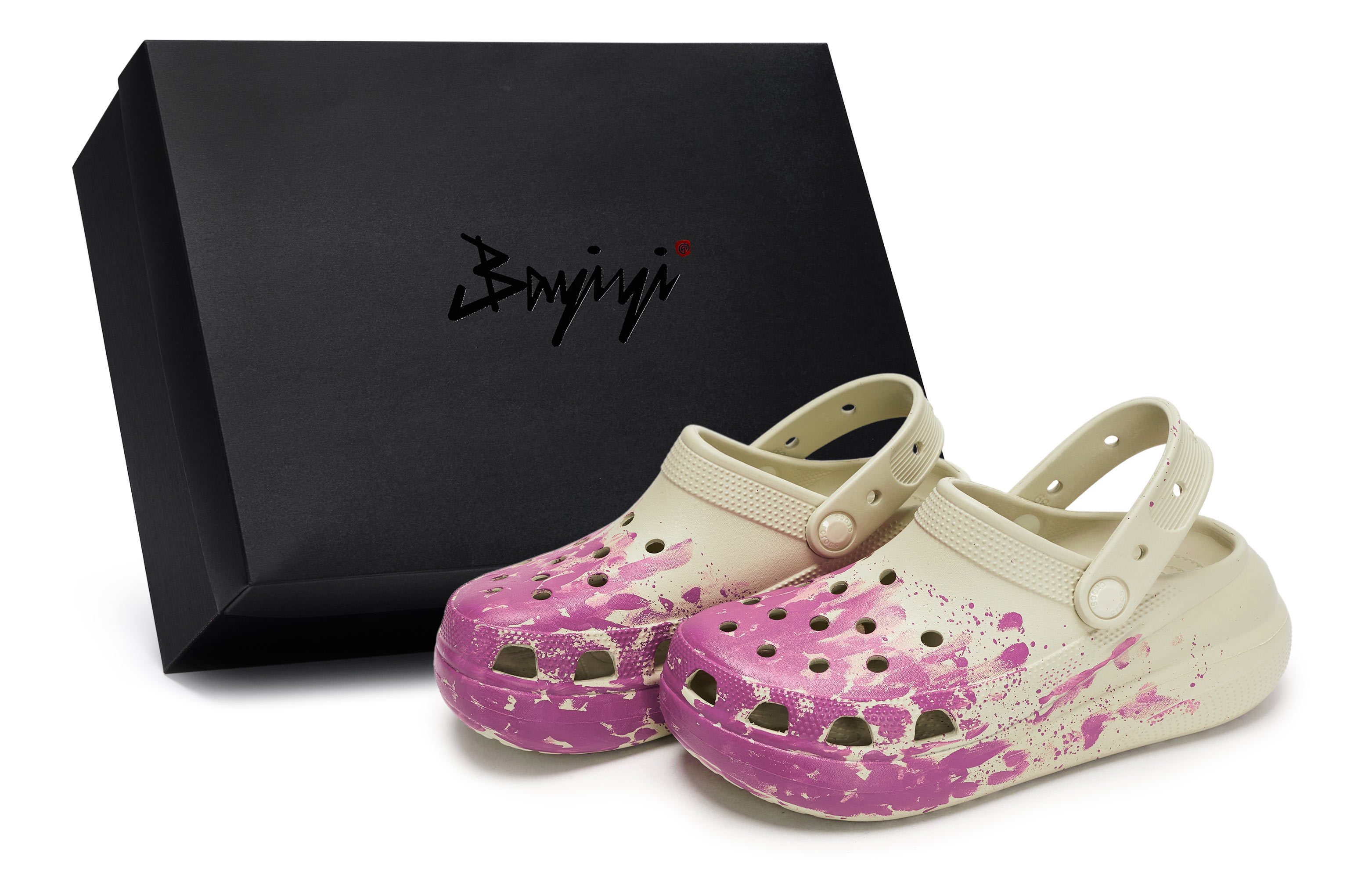 Crocs Сандалии Crush Clog 811 Manufacturing, Heartbeat Live Clogs Unisex Bone White Pink