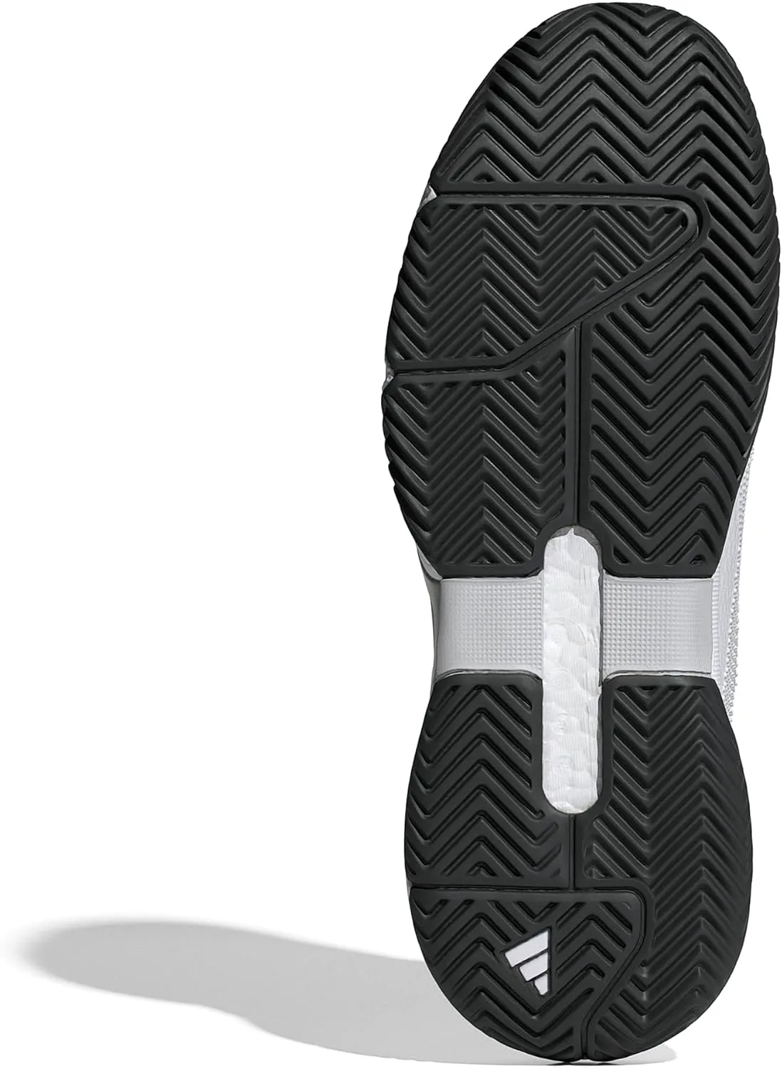 Мужские теннисные кроссовки Adidas Solematch Control 2, белый/металлик — фото 2