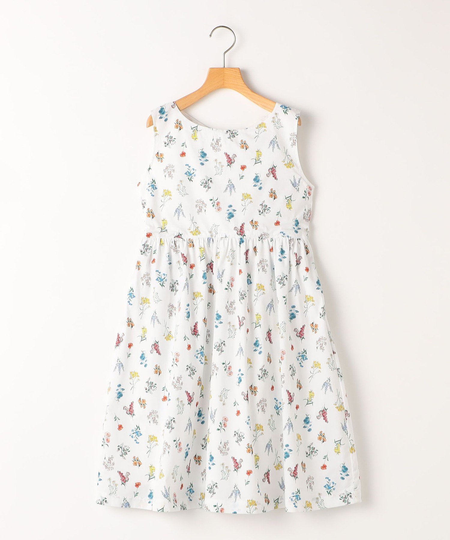 Детское платье с цветочным принтом: 140–150 см / Платье без рукавов SHIPS KIDS, Off white