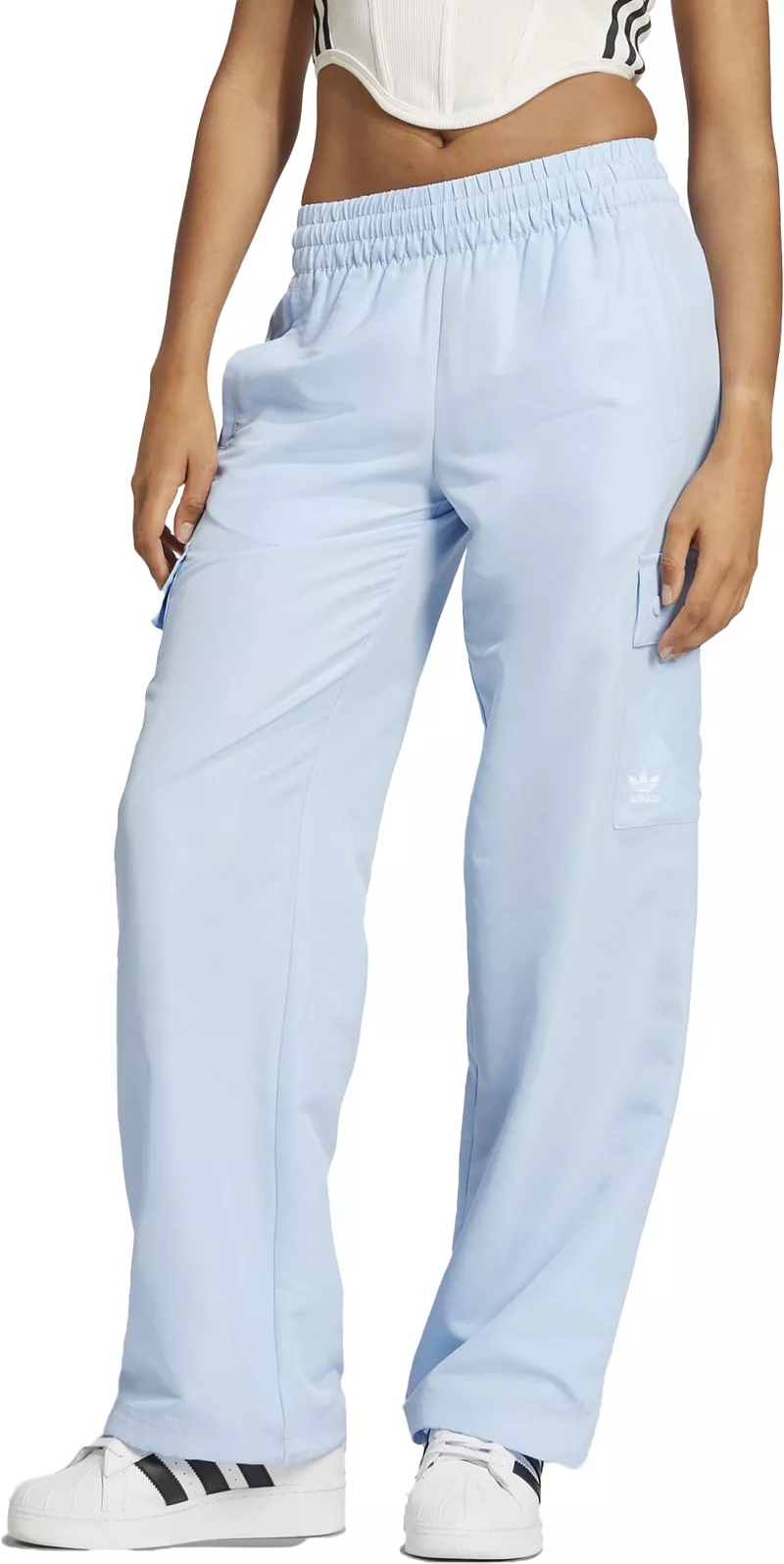 

Женские тканые брюки-карго Adidas Originals Essentials, цвет Clear Sky