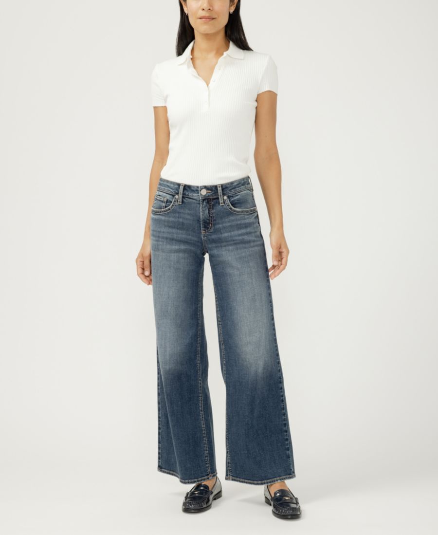 

Женские джинсы Suki Wide Mid Rise Curvy Fit Silver Jeans Co, Billie