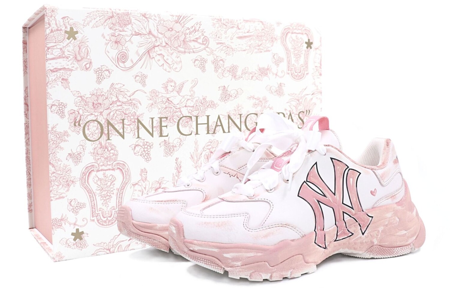 

Кроссовки MLB Chunky Chunky Sneakers Unisex Low-top Pink/Light Pink, розовый