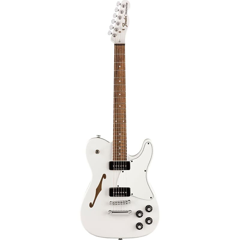 

Электрогитара Fender Jim Adkins JA-90 Telecaster Thinline Electric Guitar, Laurel Fingerboard, White