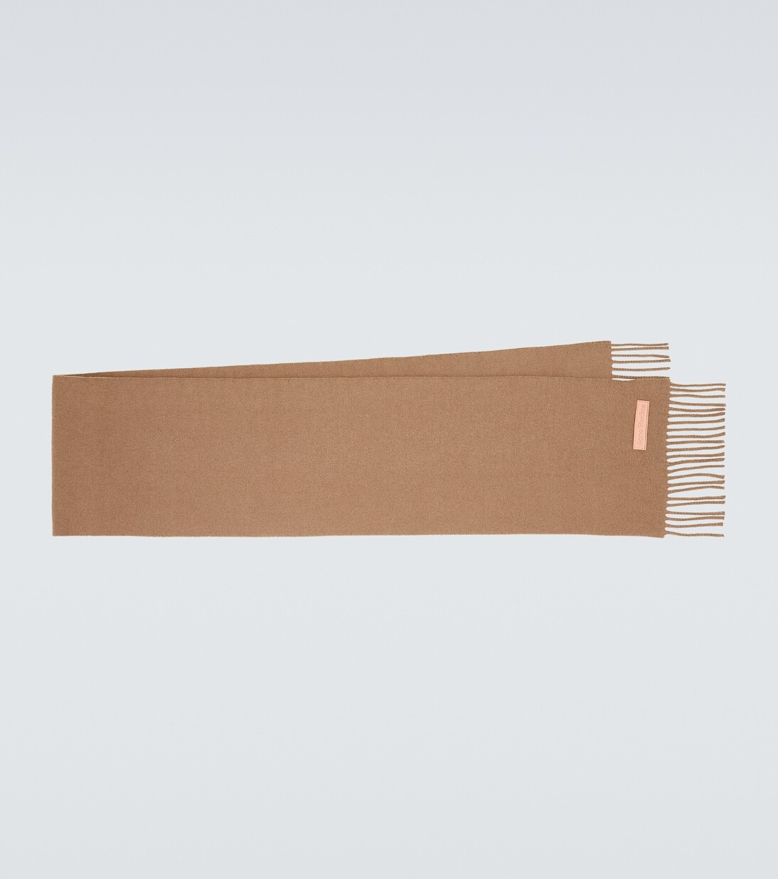 

Шерстяной шарф с бахромой Acne Studios, бежевый