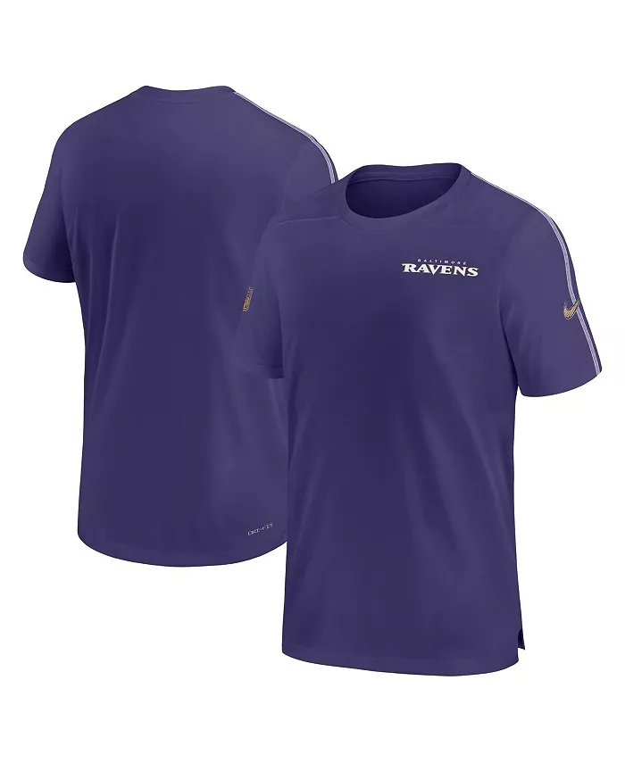 

Мужская фиолетовая футболка Baltimore Ravens 2024 Sideline Coach UV Performance T-Shirt Nike