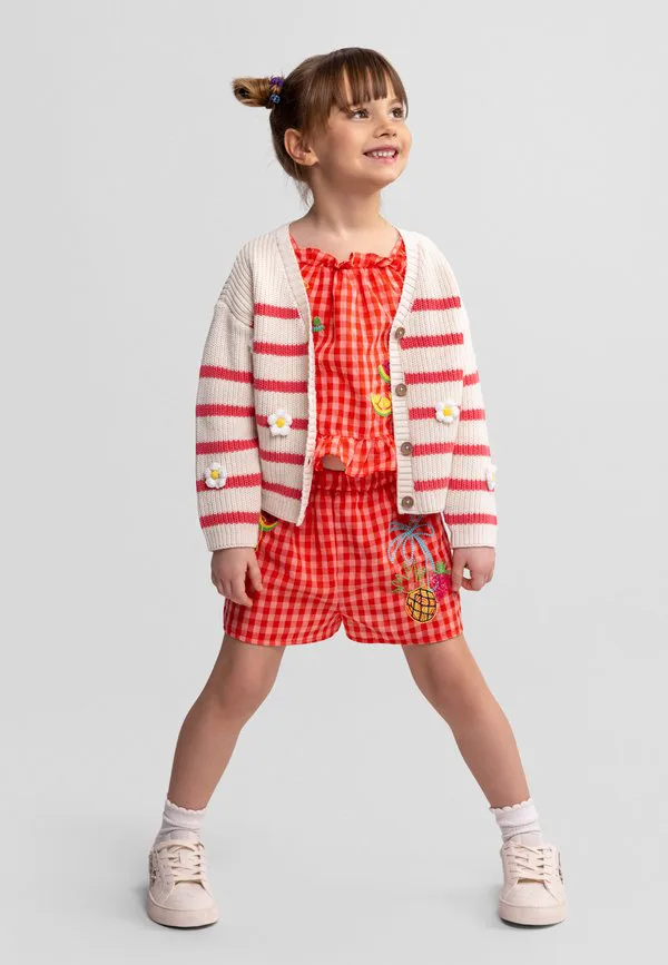 С клубничным кардиганом Minoti, Coral Cream