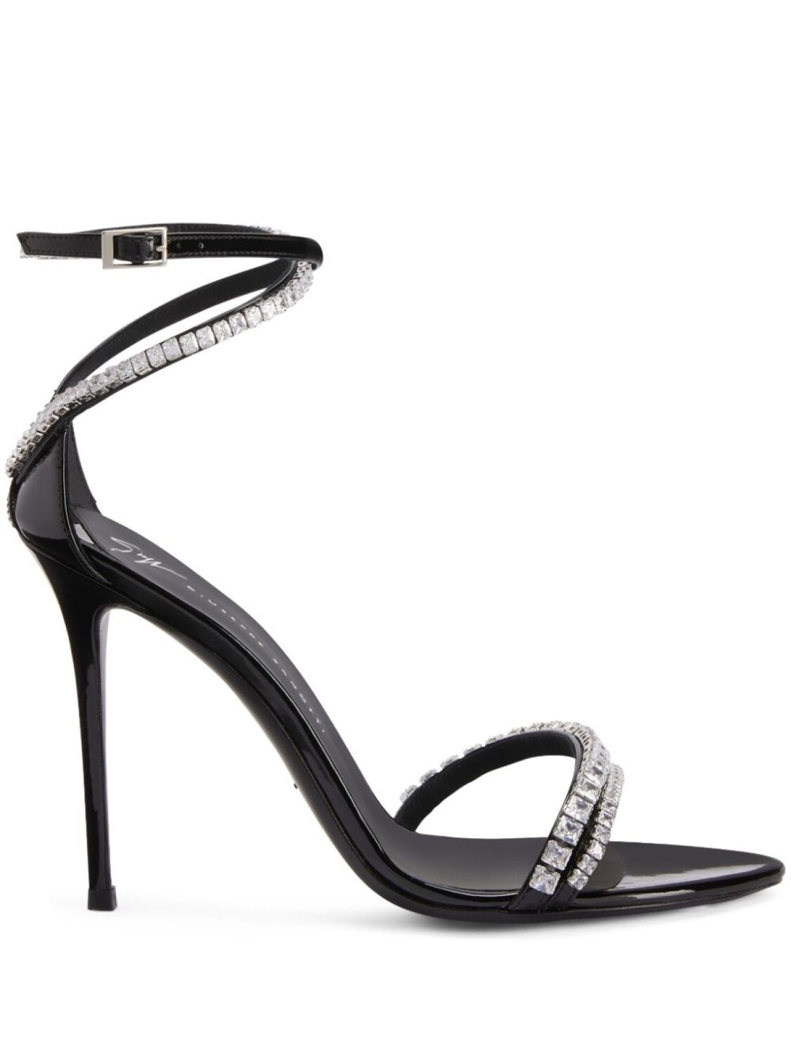 

Giuseppe Zanotti босоножки Abileene 90 с кристаллами, черный