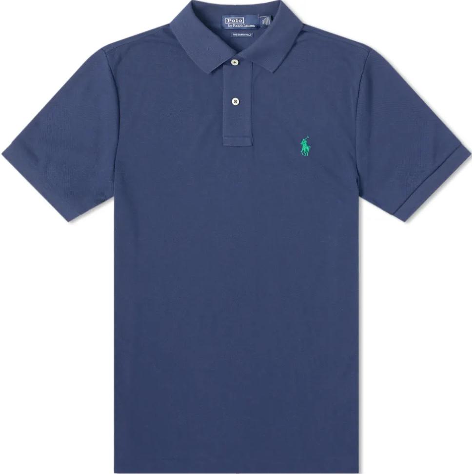 Футболка поло мужская Navy Polo Ralph Lauren, морской синий — фото 2