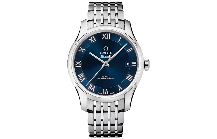 

OMEGA Часы Saucer Fly Series HOUR VISION Automatic Mechanical Movement Men's Watch Watch 41mm Blue Dial