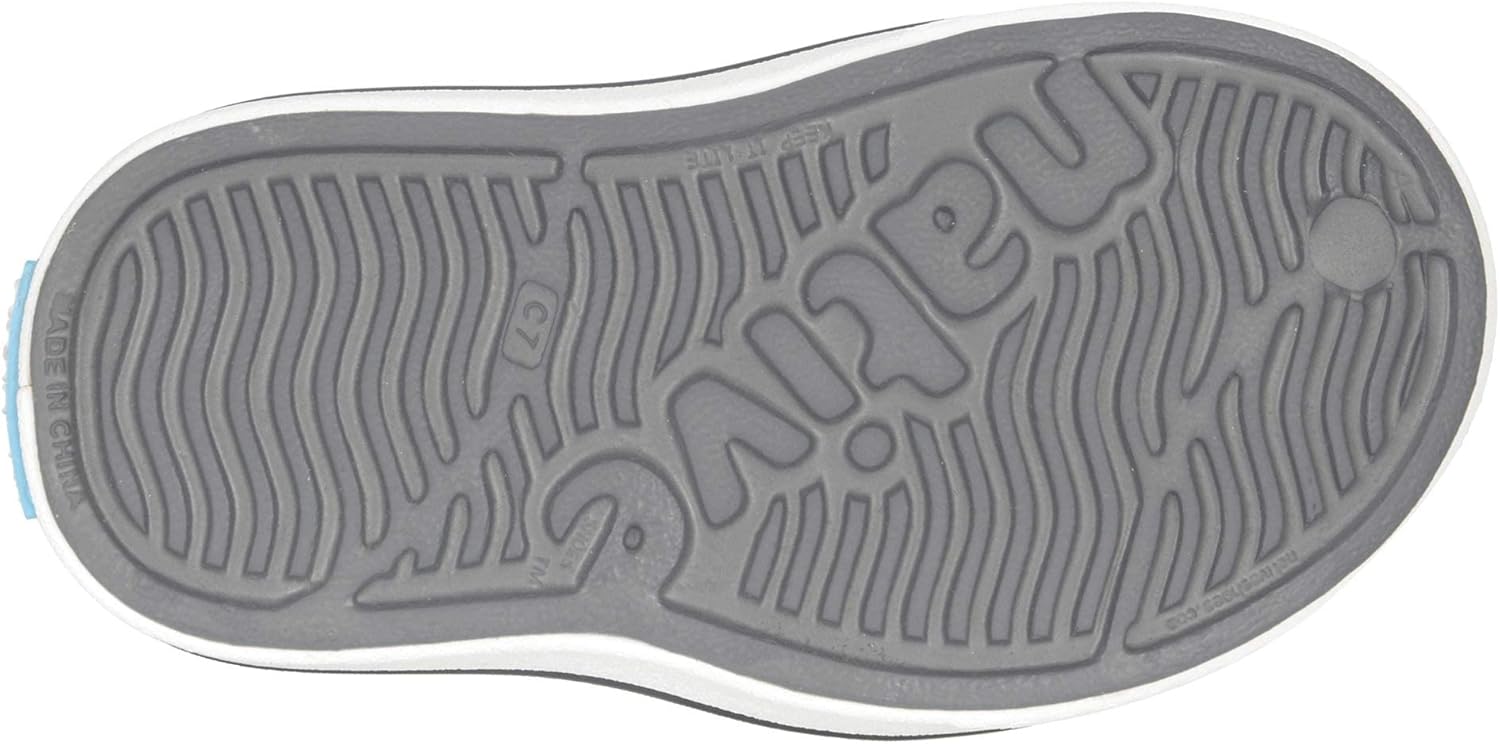 Кроссовки без шнурков Native Shoes Miles для детей, унисекс, серый/белый — фото 3