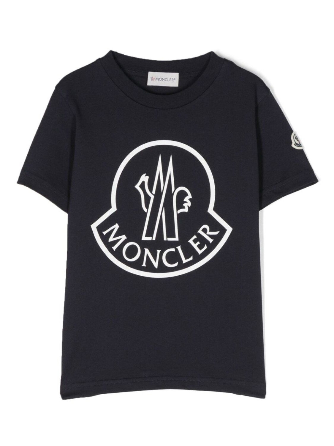 

Moncler Enfant футболка с логотипом, синий