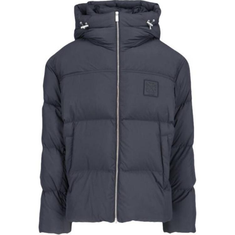 

Куртка-пуховик с логотипом Off-White, синий