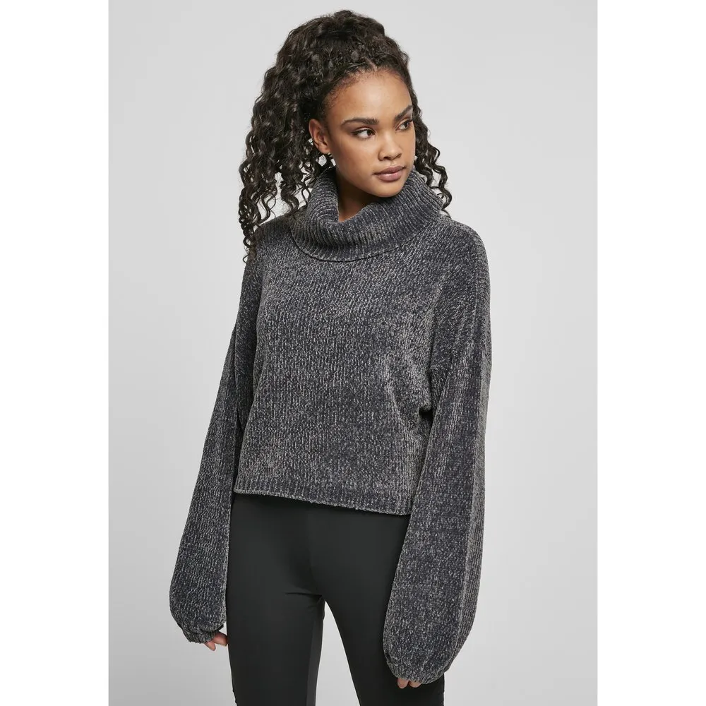 

Толстовка Urban Classics Turtleneck Chenille Big, серый