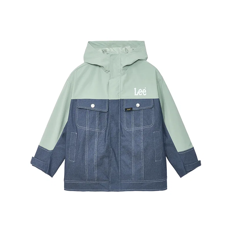 Куртка LEE KIDS уличный стиль армейский зеленый