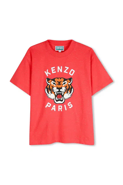 Футболка детская с принтом Kenzo Kids, красный