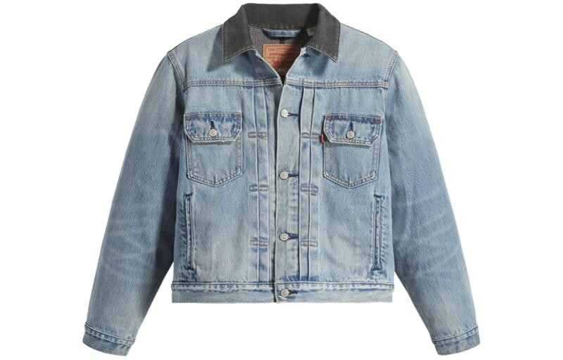 

Куртка Praglad Trucker Stussy x Levi's с тиснением Stussy Rugged-Blue, цвет Blue