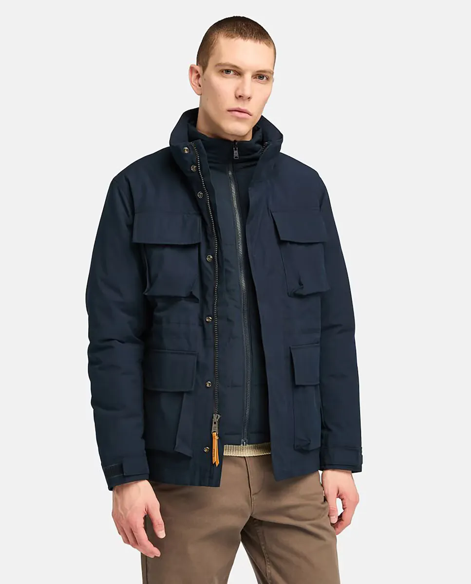 

Водонепроницаемая мужская парка 3 в 1 Timberland, темно-синий
