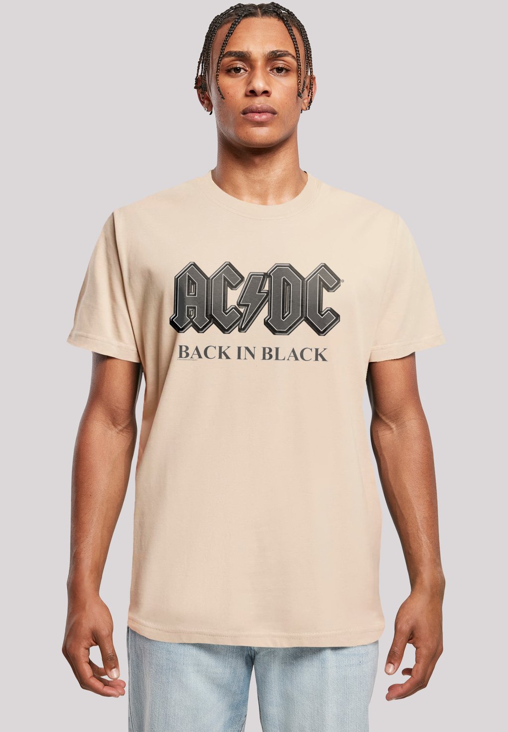 

Футболка с принтом ACDC F4NT4STIC, песочный