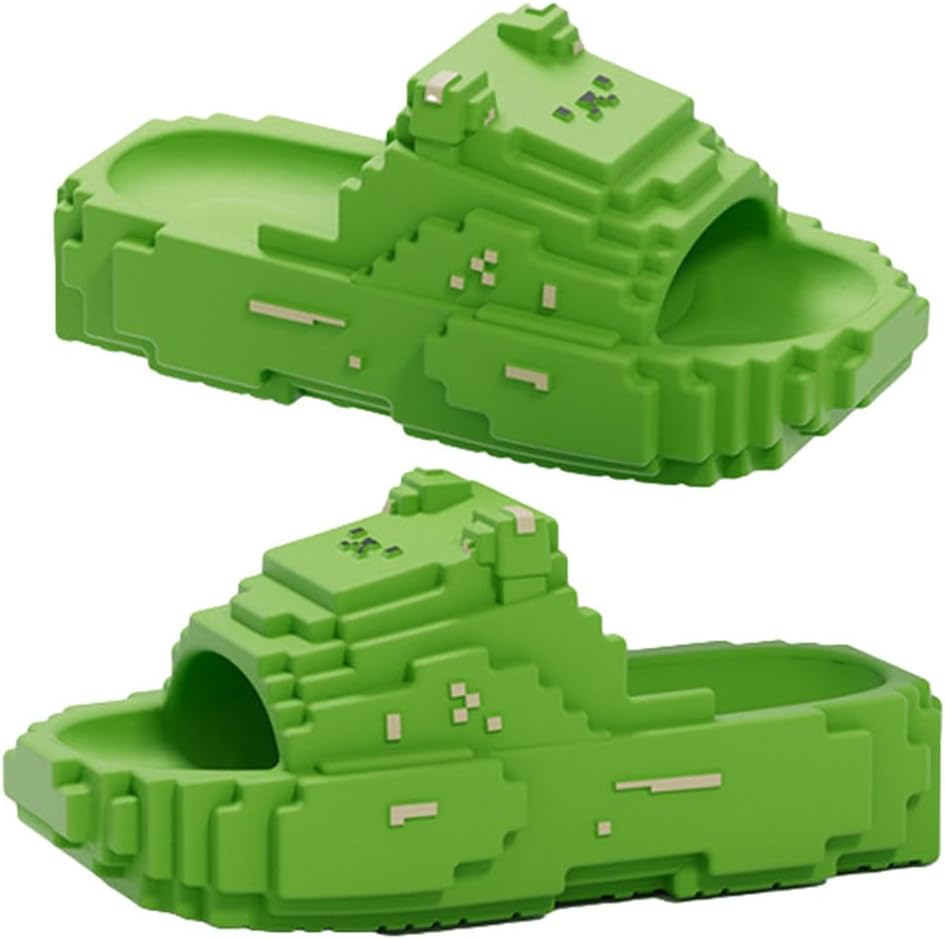 

Домашние тапочки Yafirgeer в виде медведя для женщин и мужчин, ПВХ-подошва, стильные, противоскользящие, для дома и улицы, зеленый