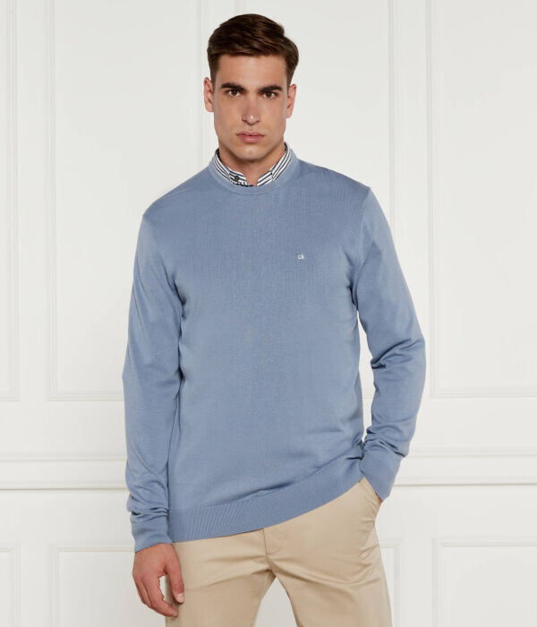 

Свитер Calvin Klein Regular Fit, голубой