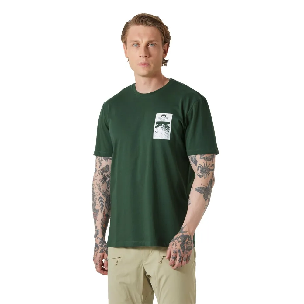 

Футболка с коротким рукавом Helly Hansen Massif Graphic, зеленый