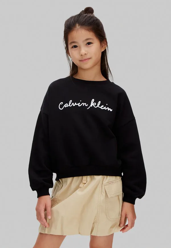 Толстовка с квадратным логотипом Calvin Klein Jeans, Black — фото 2