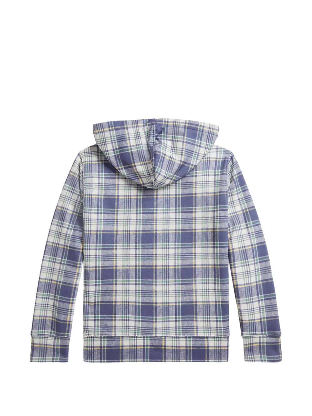 Худи в клетку Polo Ralph Lauren Kids, синий — фото 3