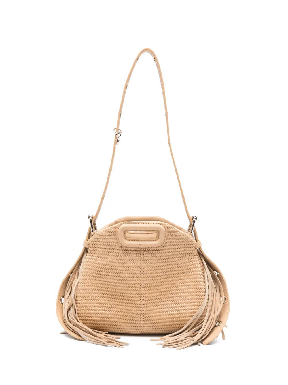 

Сумка на плечо с бахромой Maje, бежевый