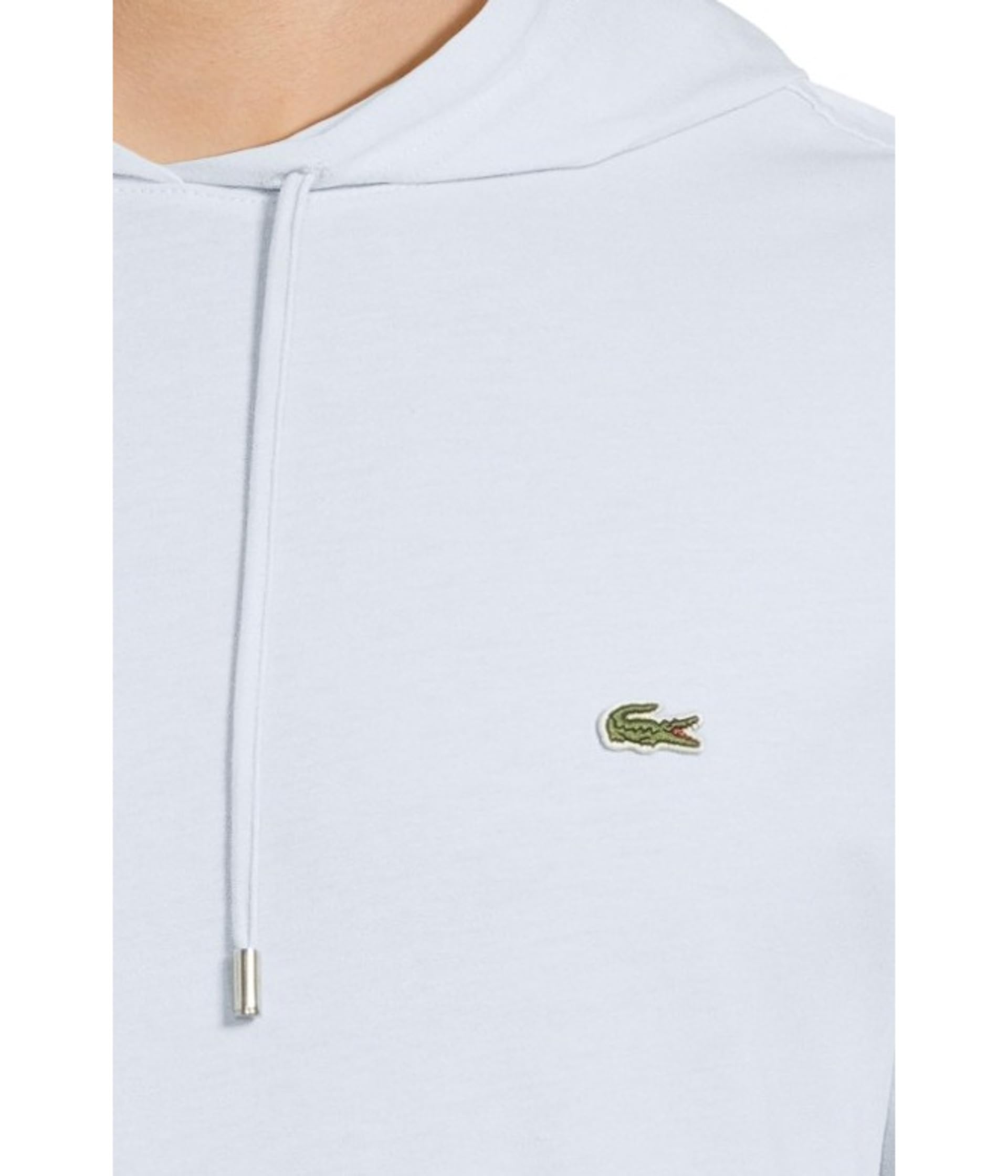 Футболка Lacoste Hooded Cotton Jersey T-shirt, цвет Light Blue — фото 4