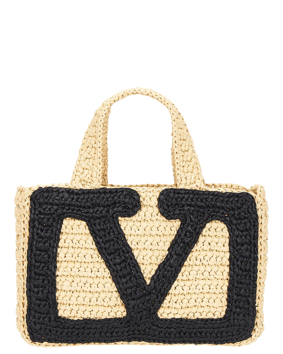 

Viva Superstar Маленькая сумка-тоут Valentino Garavani, Naturale & Nero