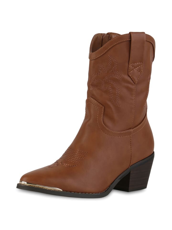 

Ботильоны VAN HILL Cowboy Boots Anna, светло-коричневый